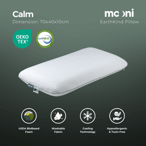Mooni Calm EarthKind Pillow | Adaptive & Supportive Comfort
